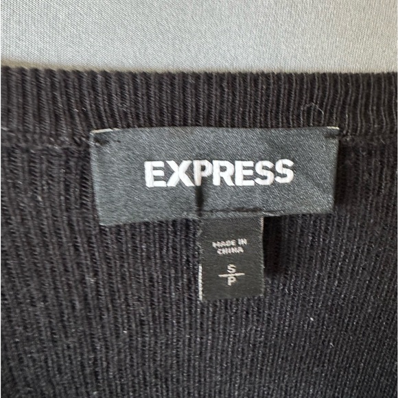 5 for $40 Express Top Blouse Shirt Size S Black Lace - Picture 3 of 6